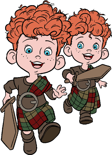 Brothers Clip Art - Brave Hamish Hubert Harris (452x624)