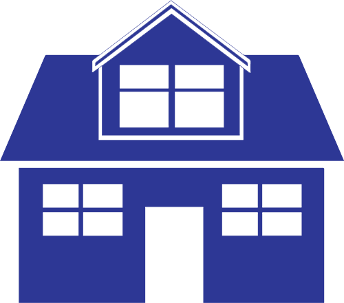 Residential Pest Control - House Silhouette Free Clip Art (500x440)