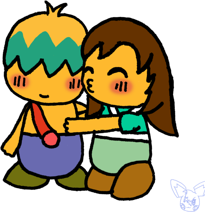 Tuff And Celine Chibi Kiss By Starlight-starfish - Cartoon (894x894)
