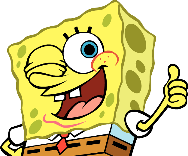 Watch Full Spongebob Episodes Cartoons Online - Thumbs Up Cartoon Character  - (626x521) Png Clipart Download