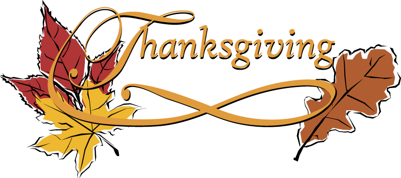 Thanksgiving 2013 Clipart - Thanksgiving Word Clip Art (826x368)