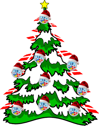 Andy Hat Voll Volley Gegen Den Uf-juletræ Gebolzt Und - Christmas Tree (347x443)