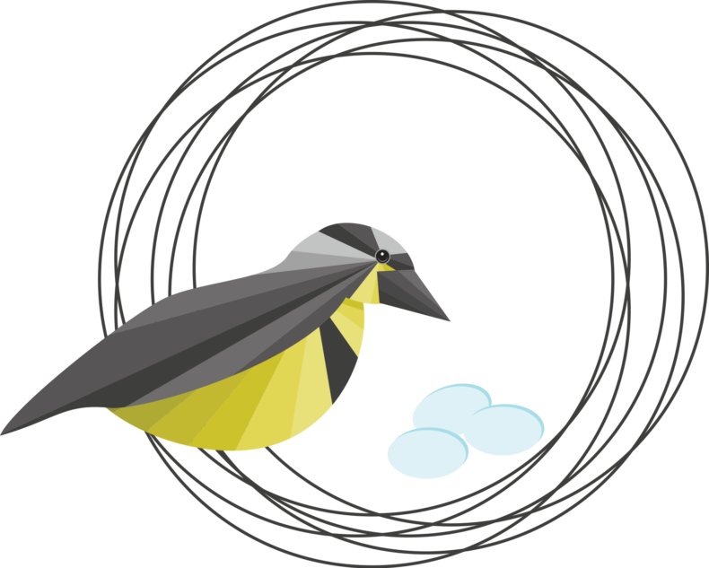 Stylized Vector Drawing Of A Meadowlark Bird On Edge - Meadowlarks (1140x914)