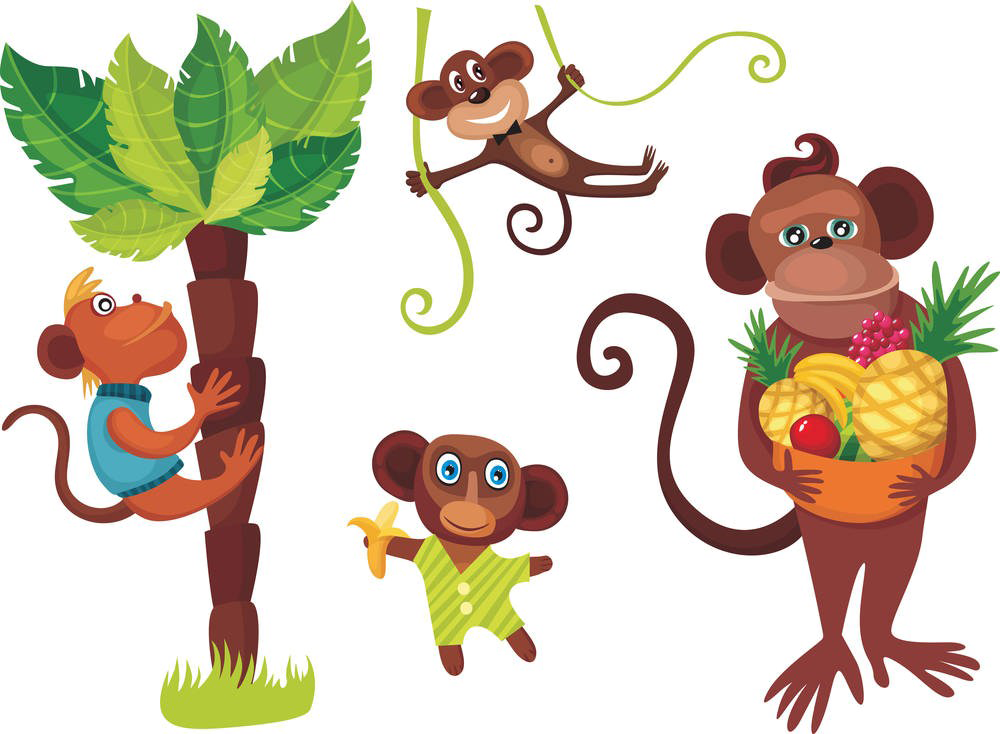 Monkey Royalty-free Silhouette Clip Art - Portable Network Graphics (1000x734)