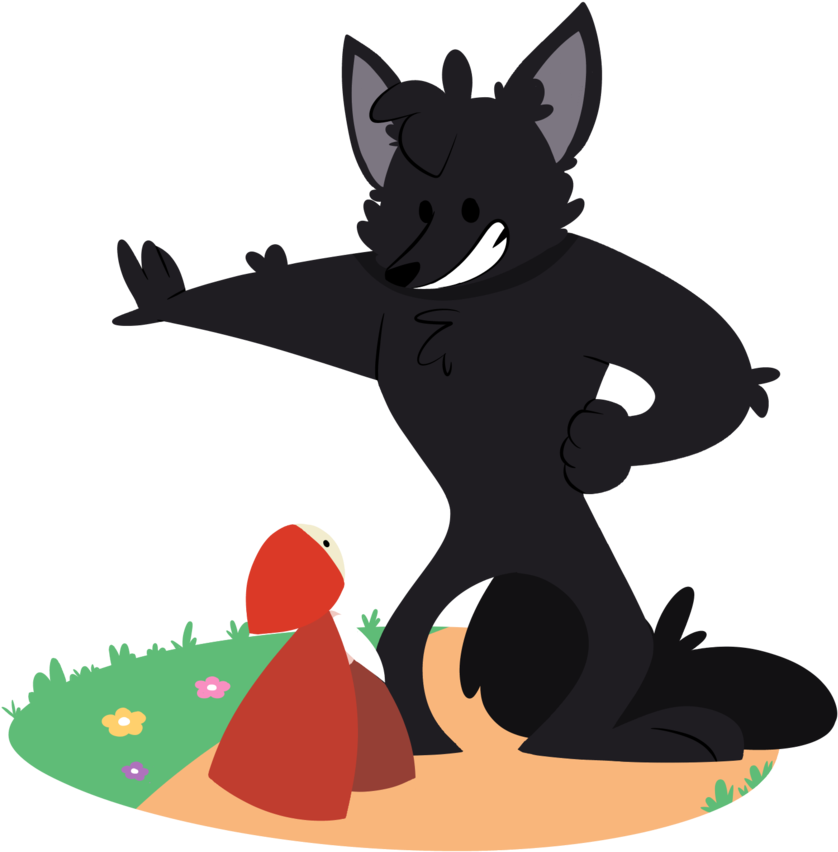 Little Red Riding Hood By Marie-mike - Little Red Riding Hood Fox (865x924)