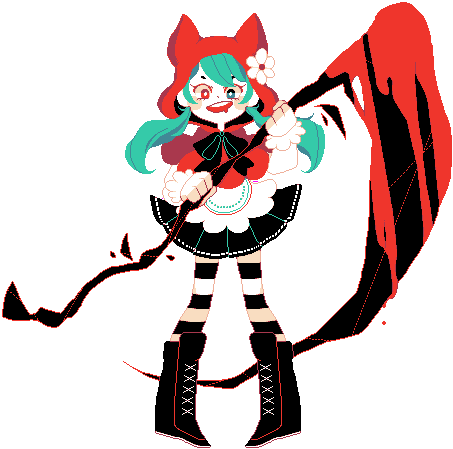 Red Riding Hood's Wolf By Chocolatechao - Cartoon (483x466)