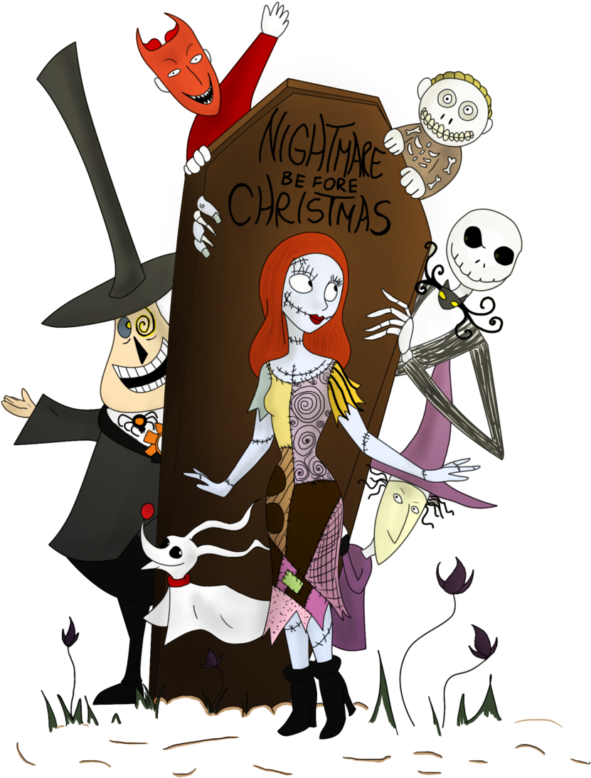 Free Clip Arts - Nightmare Before Christmas Characters Clipart (900x1238)