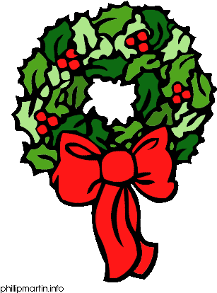 Wreath Clipart Free Clipart Images - Christmas Wreath Clip Art Free (342x450)