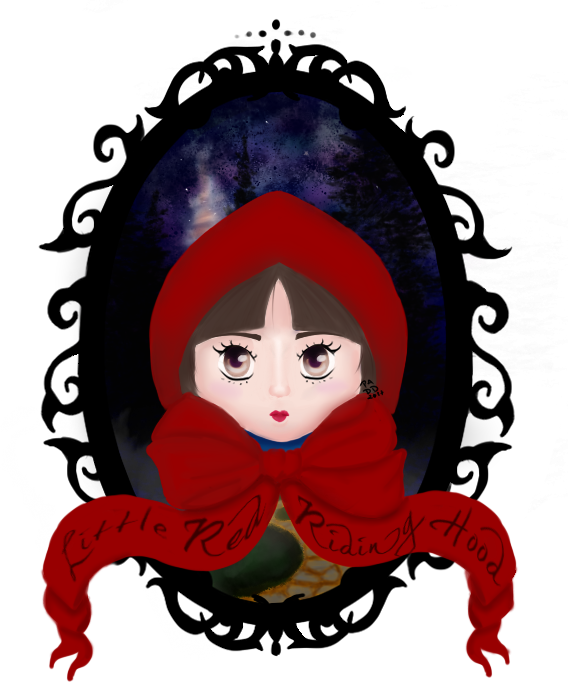 Little Red Riding Hood By 0padd0 - Illustration (568x682)