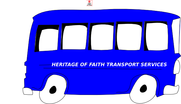 Blue Bus Clip Art - Clip Art (600x344)