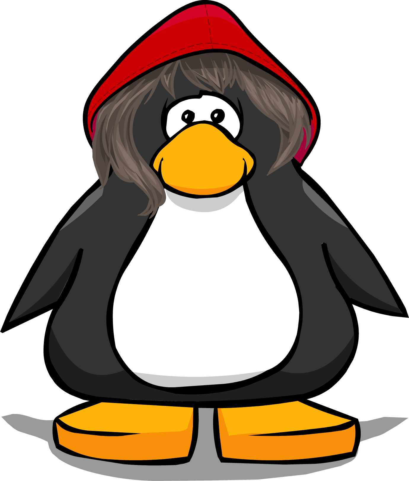 Red Riding Hood 2 - Club Penguin With Hat (1380x1622)