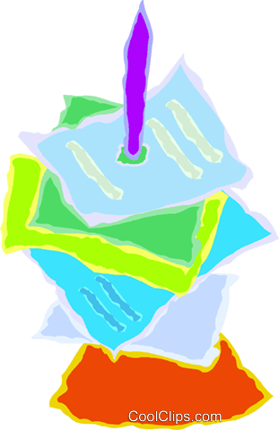 Receipt Pin Royalty Free Vector Clip Art Illustration - Receipt Pin Royalty Free Vector Clip Art Illustration (311x480)