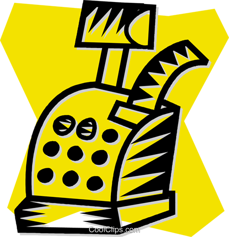 Cash Register With A Receipt Royalty Free Vector Clip - Cash Register With A Receipt Royalty Free Vector Clip (464x480)