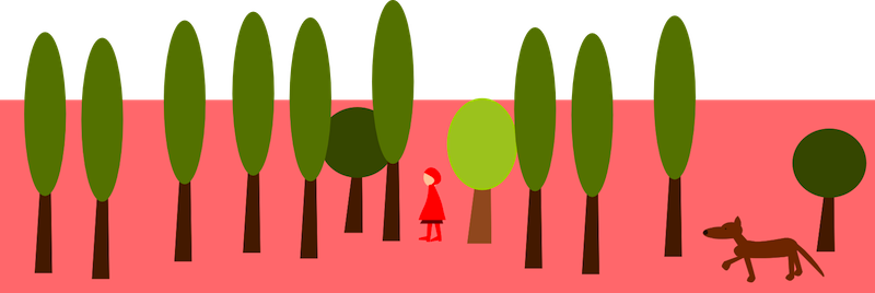 Free Little Red Riding Hood Border Png - Surfboard (800x268)