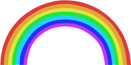 Rainbow Crescent Moon - L'arc-en-ciel (512x512)