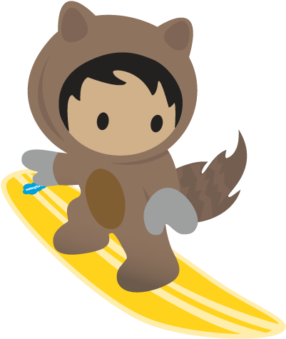 Surf Force Is A Salesforce Community Event Designed - Cartoon (500x500)