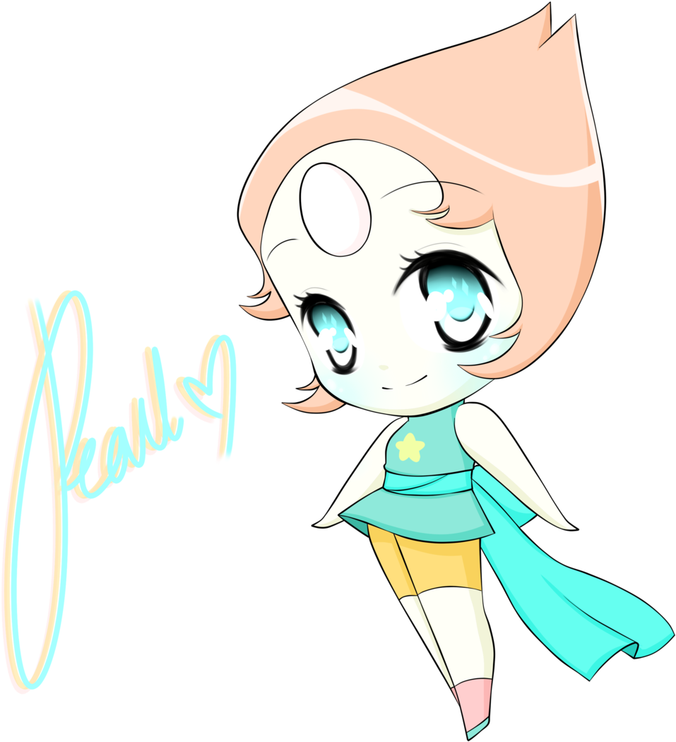 Mikosilverneko Pearl- Steven Universe By Mikosilverneko - Steven Universe Pearl Chibi (1024x1085)