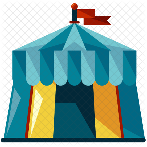 Tent Icon - Circus Icon (512x512)