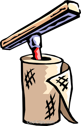 Paper Towels With Sponge Royalty Free Vector Clip Art - Paper Towels With Sponge Royalty Free Vector Clip Art (308x480)