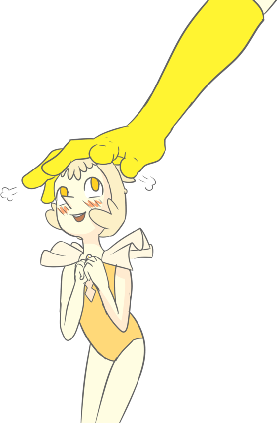 Finger Cartoon Yellow Black Mammal Vertebrate Fictional - Yellow Diamond Yellow Pearl (680x850)