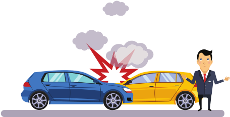 Car Crash Accident Vector Icons By Canva Car Accident - Car Crash Illustration (550x550)