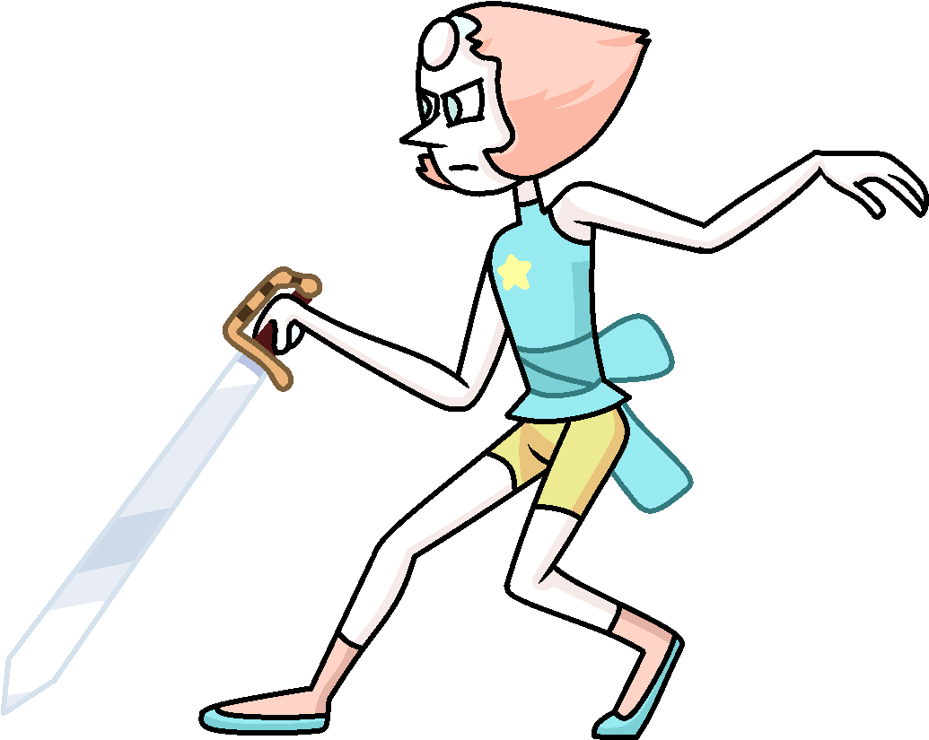 Pearl Will Stab - Steven Universe Attack The Light Pearl Light (1045x845)