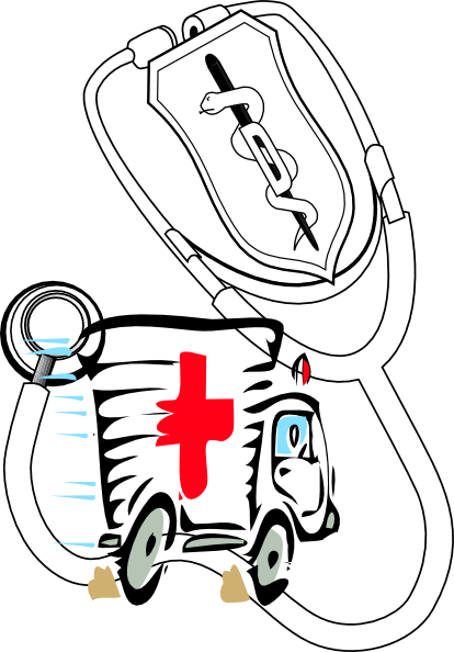 Doctor Car Cliparts - Animasi Stetoskop (414x594)