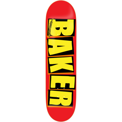 Baker Deck Logo Red Yellow - Baker Skateboards (510x510)