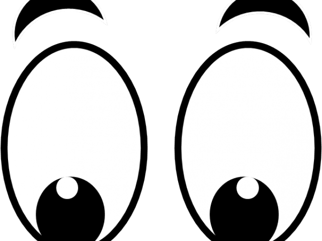 Red Eyes Clipart Transparent - Black And White Eyes Clipart (640x480)