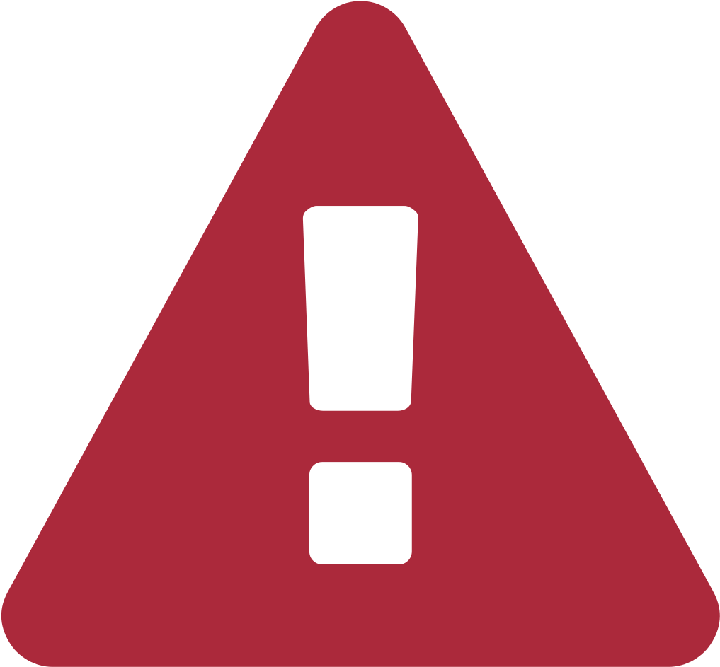 Warning Sign Font Awesome-red - Risk Flat Icon (2000x2000)