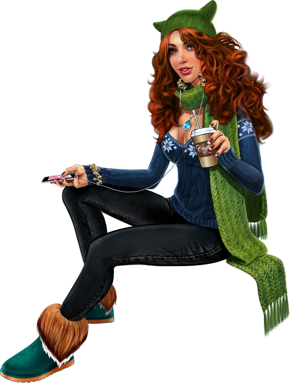 Tubes Pinup Png Per Grafica - Sitting (574x757)