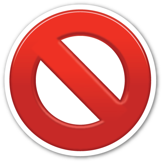 No Entry Sign - 🚫 Emoji (532x532)