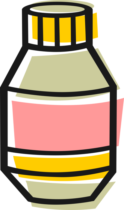 Vector Illustration Of Prescription Drugs Medicine - Vector Illustration Of Prescription Drugs Medicine (414x700)