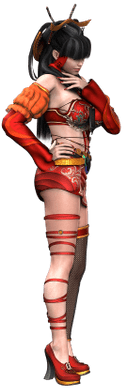 Woman Red Ribbons On Legs - Woman (400x400)