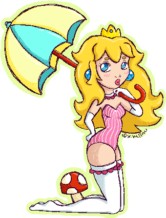 Princess Peach - Cartoon (362x467)