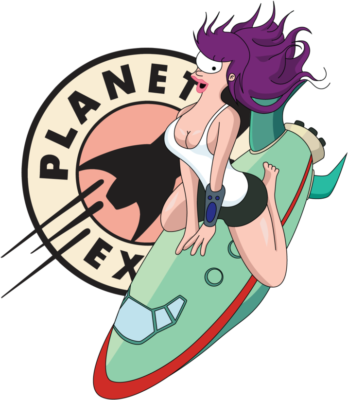 Planet Express Pinup - Planet Express Logo Png (839x953)