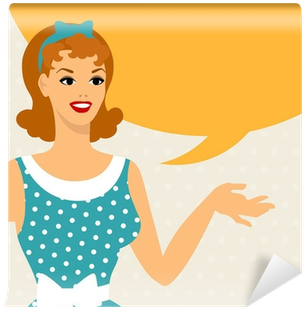 Card With Beautiful Pin Up Girl 1950s Style Says Something - Sugaring (400x400)