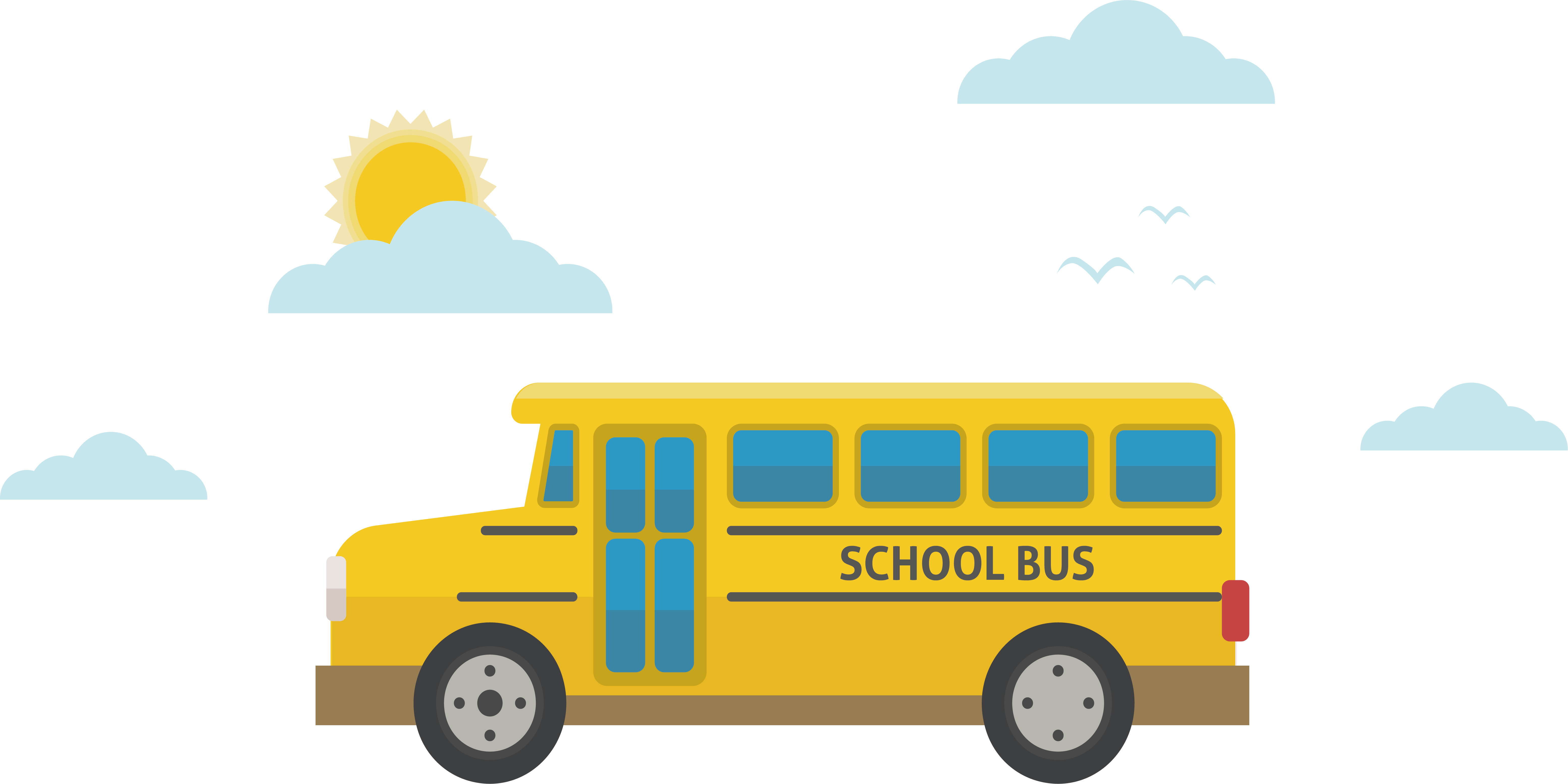 School Bus Icon - School Bus (6213x3106)