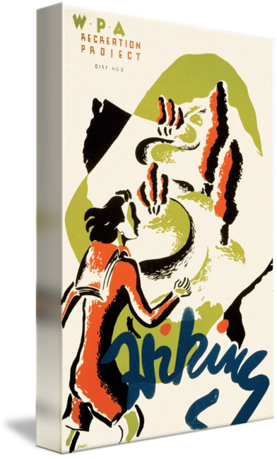 Share On Tumblr - Library Of Congress Canvas Wall Art - Wpa Recreation (392x650)