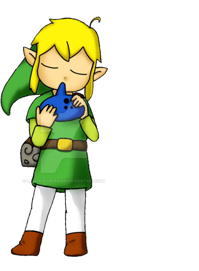Link-flute By Laindeseablenikki - Cartoon (894x894)