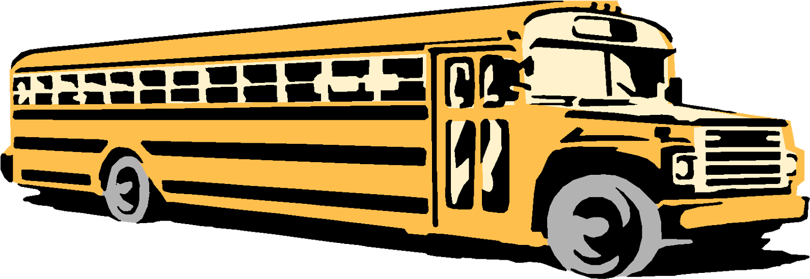 School Bus Driver Classroom Training - School Bus Clip Art (1600x565)