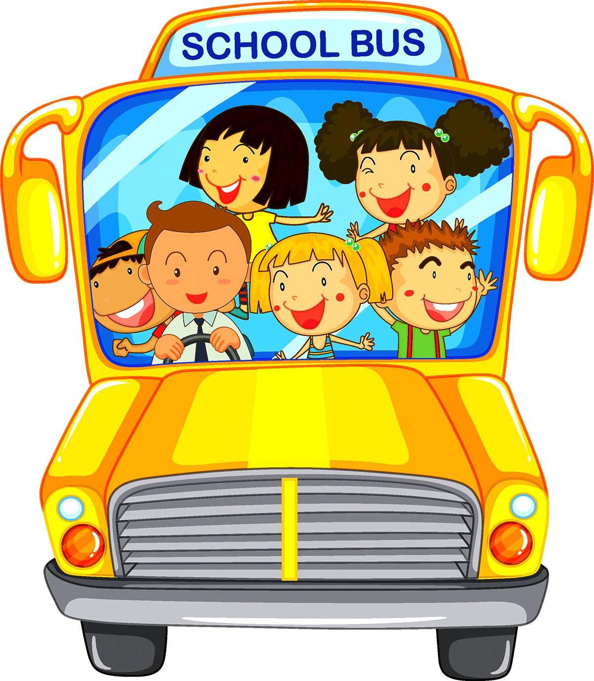 School Bus Bus Driver Illustration - Cartoon School Bus Jpg (1200x1376)