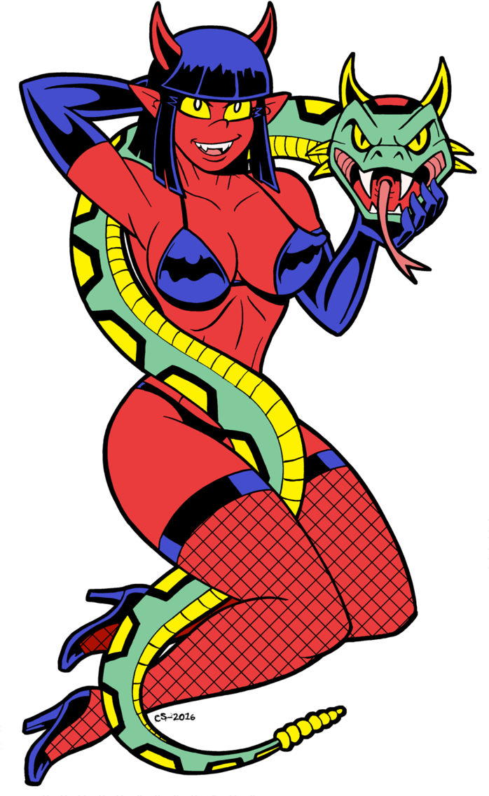 Belinda Tattoo Design By Curtsibling - Cartoon (697x1145)