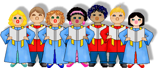 Show Choir Clipart Kid - Speech Choir Clipart (551x253)