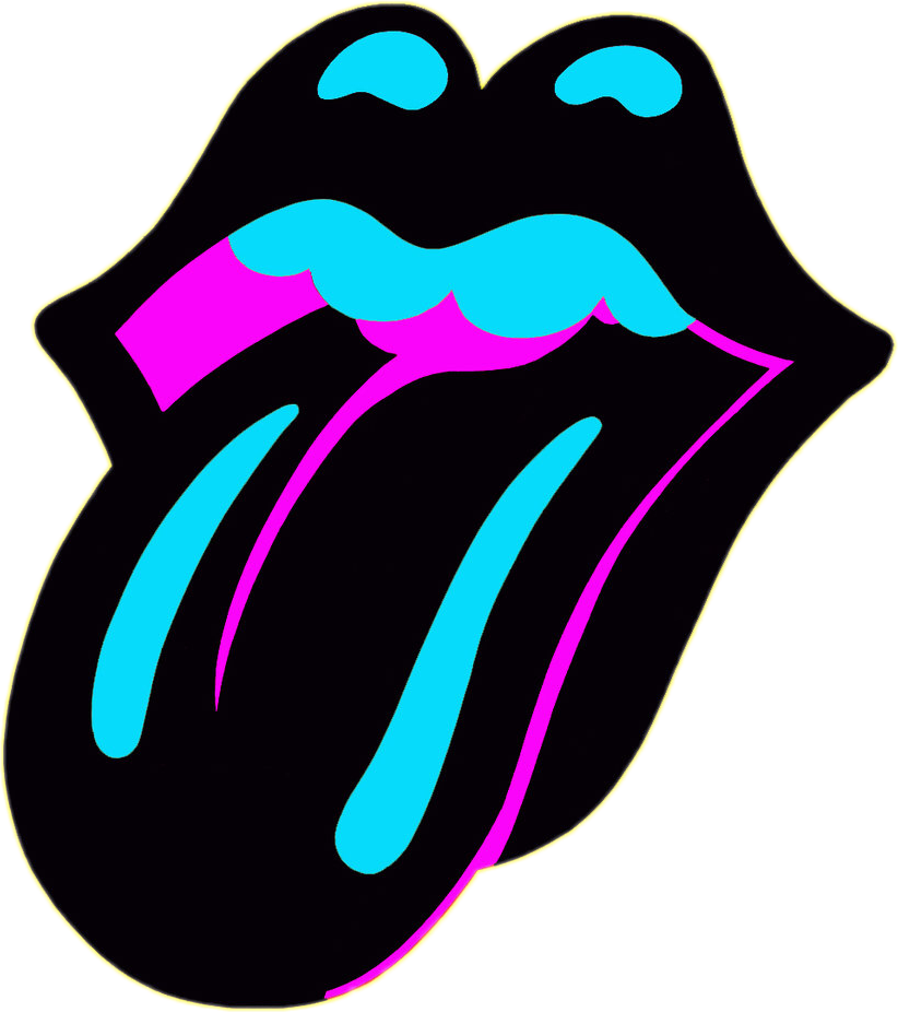 Clipart Cool - Pop Art Rolling Stones Lips (1024x1024)