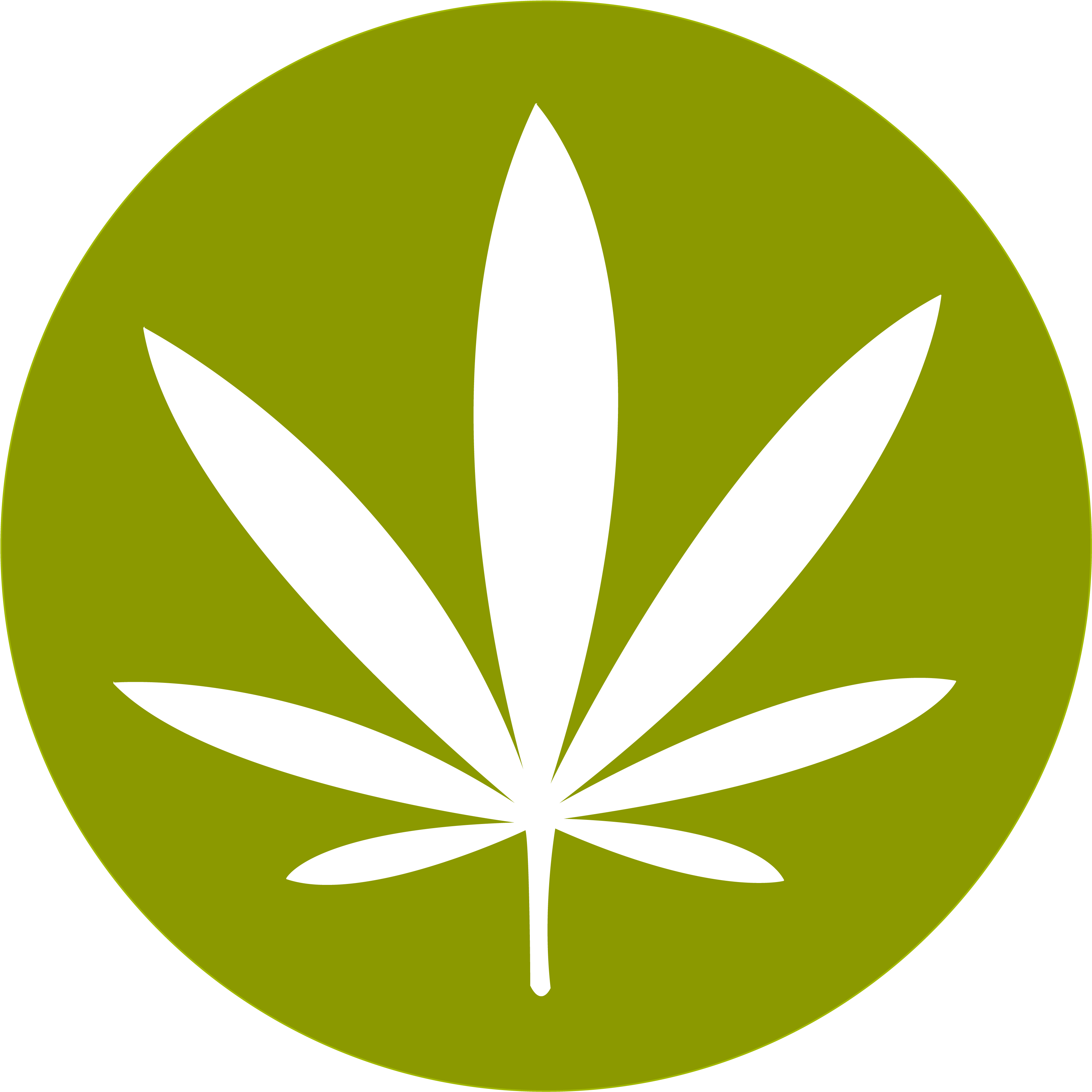 Drawn Cannabis Transparent - Weed Circle Png (3508x3508)