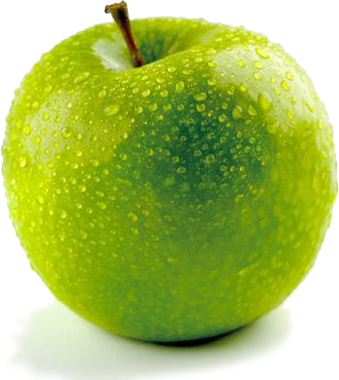 Green-apple - Green Apple Fruit Png (339x380)