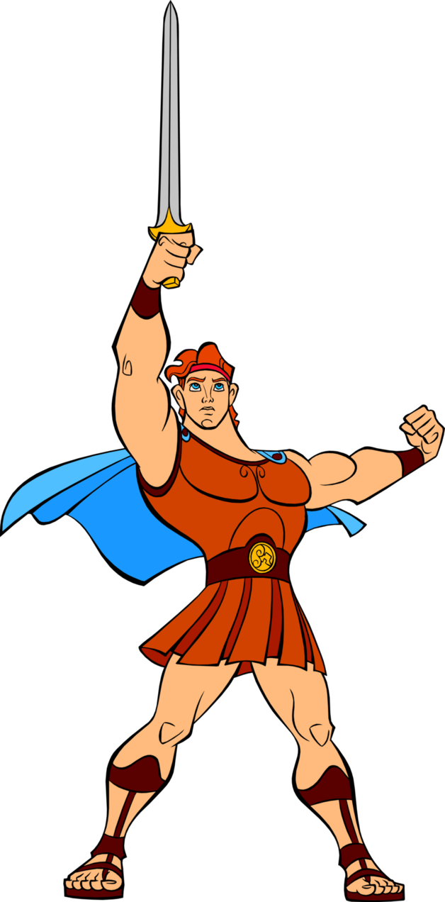 Hercules By Ireprincess - Hercules Holding A Sword (628x1272)
