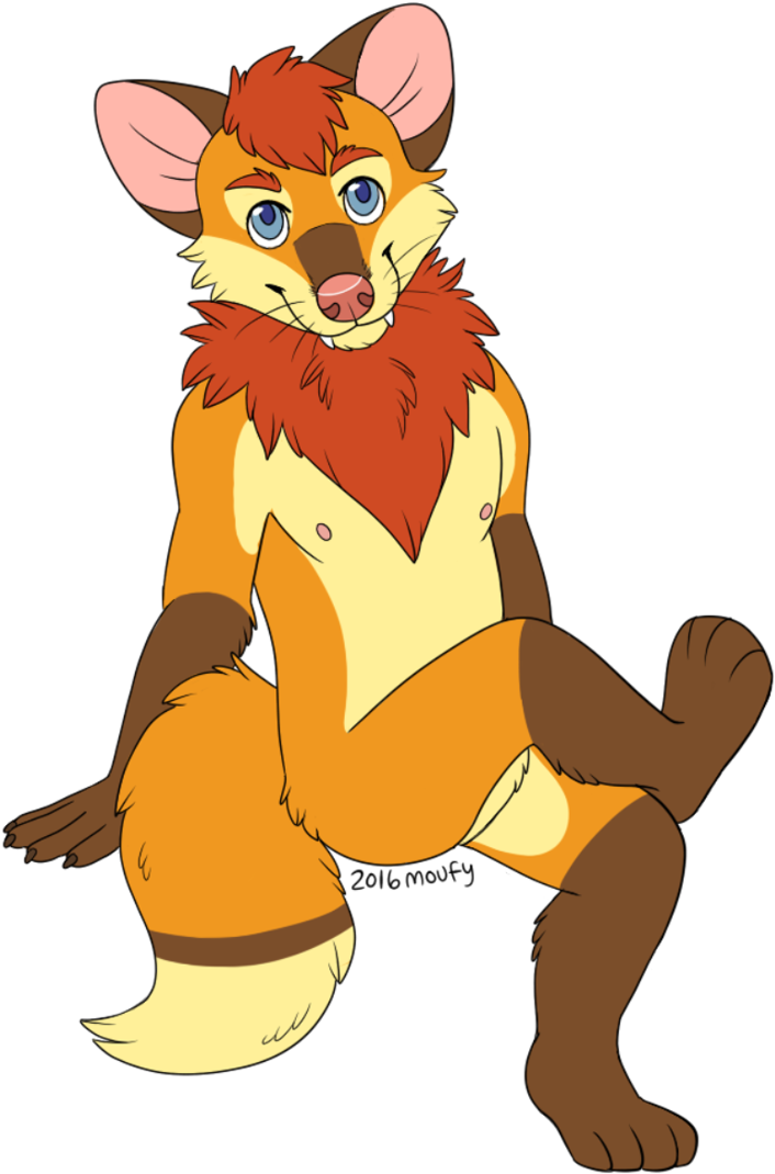 Hercules Fox By Moufy - Cartoon (735x1088)