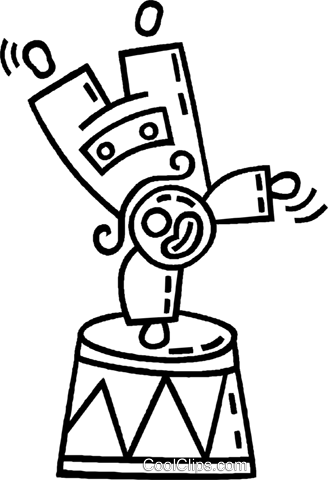 Circus Clown Royalty Free Vector Clip Art Illustration - Clip Art (328x480)